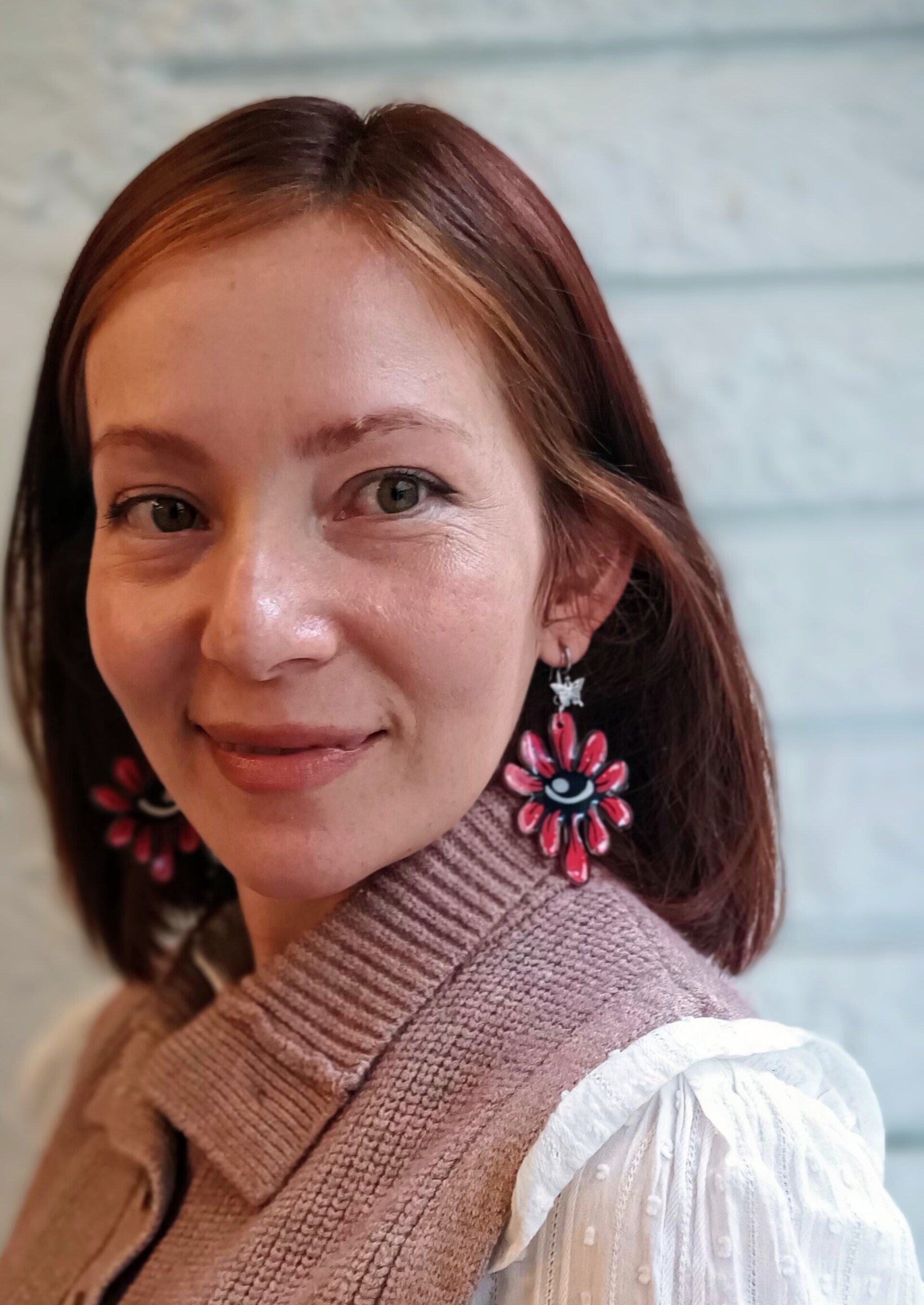 Pendientes Flor Ojo - 4