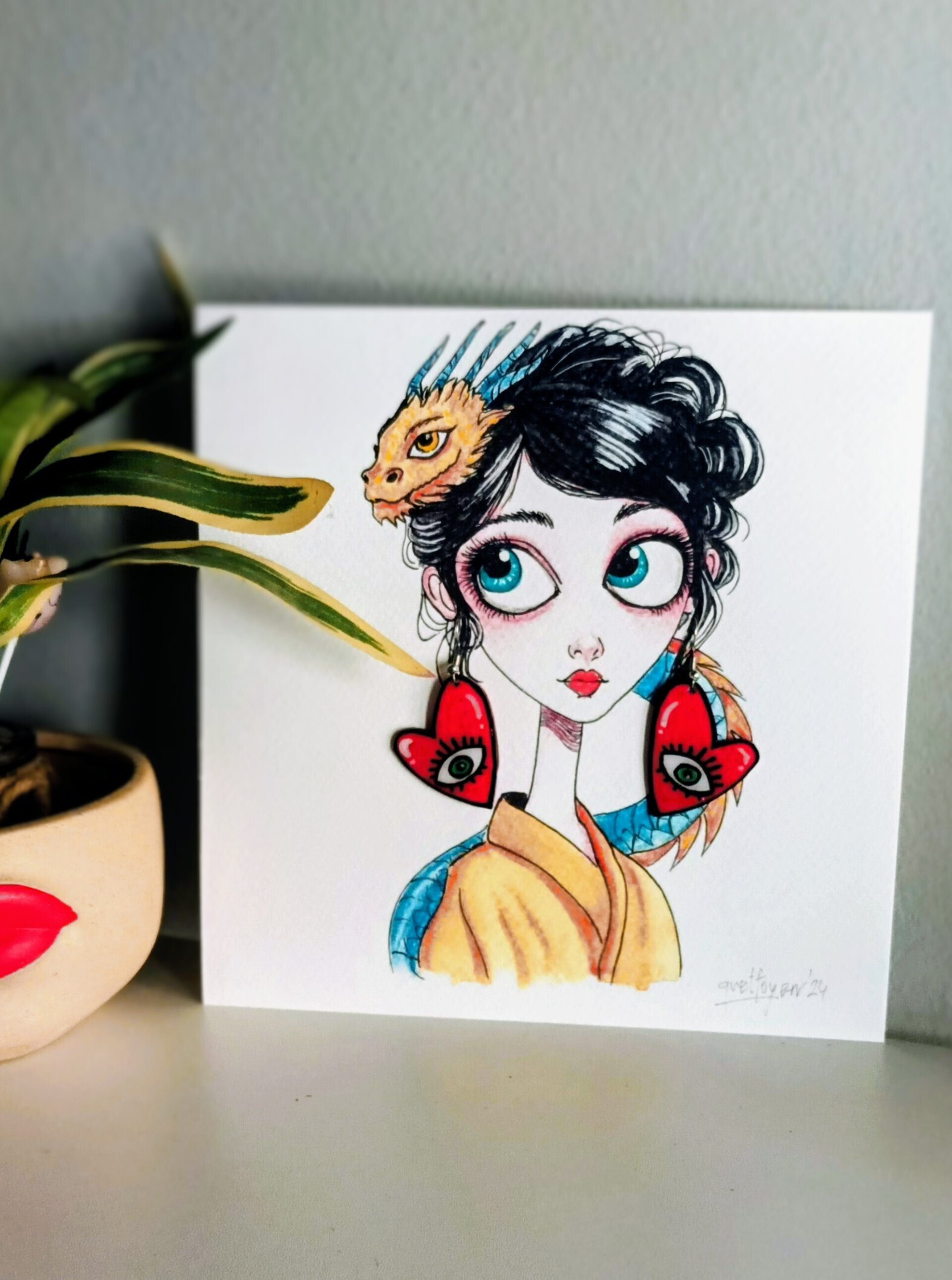 Pendientes Corazón Comic - 4