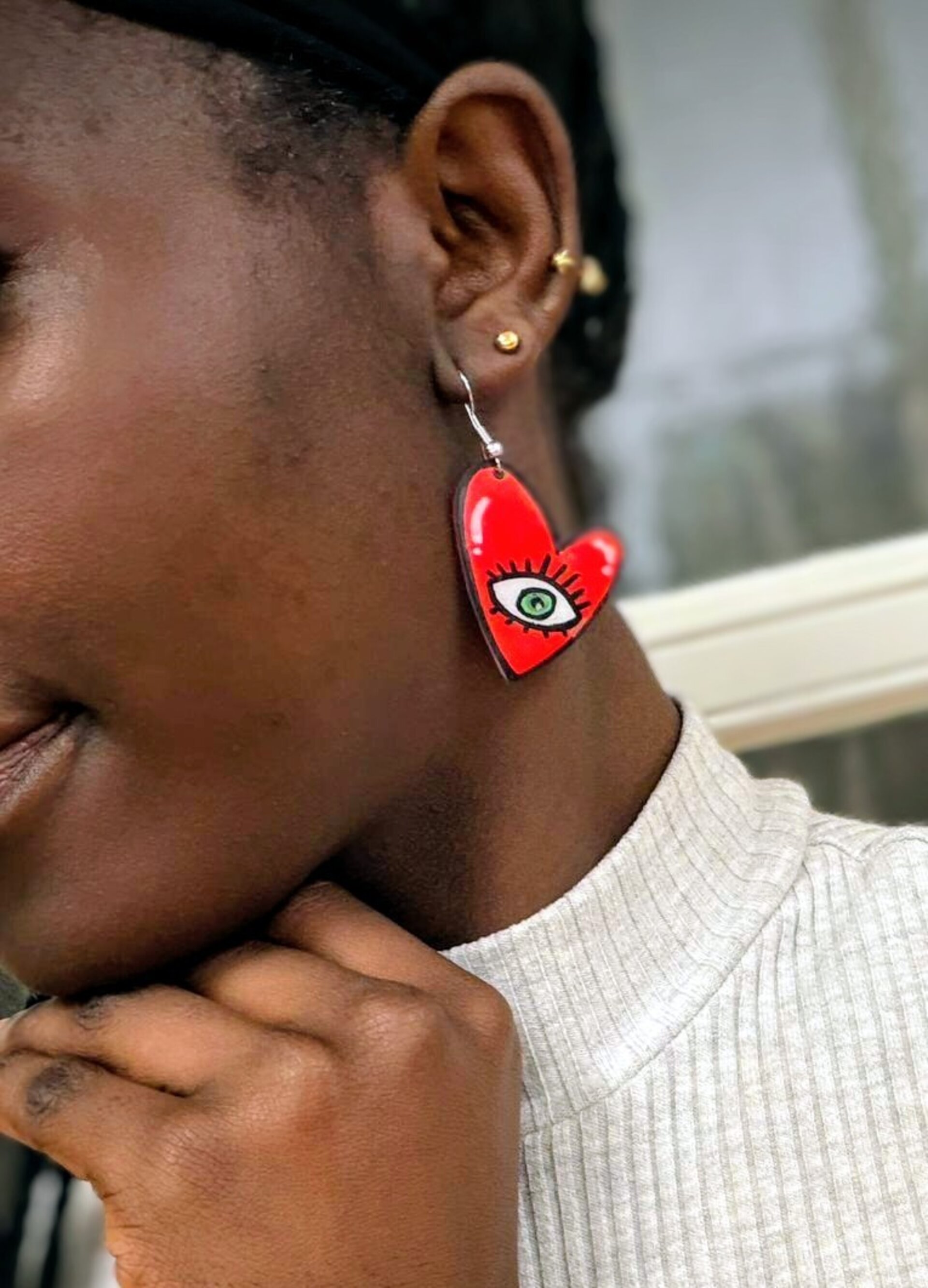 Pendientes Corazón Comic - 2